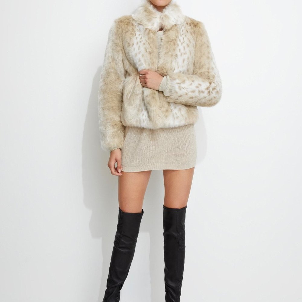 Faux fur coat